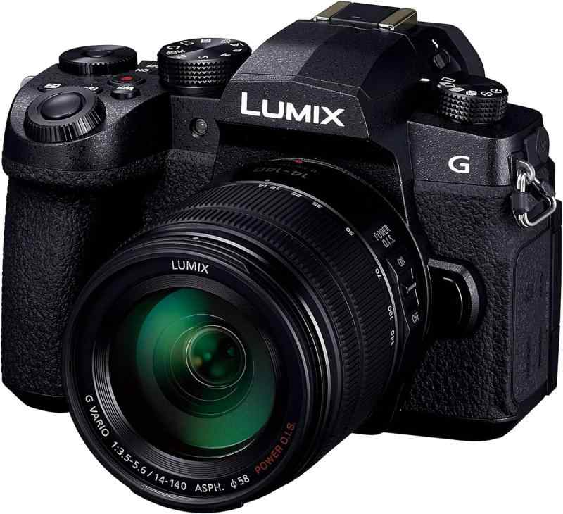 【中古】パナソニック 鏡鑑受け答え一眼写真機 ルミックス G99DH 高倍率望遠レンズ一揃いの道具 黒いこと DC-G99DH-K