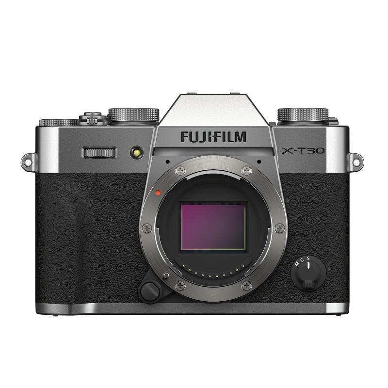 【中古】富士フイルム(FUJIFILM) 鏡鑑受け答え一眼 X-T30II上半身 しろがね色 F X-T30 II-S
