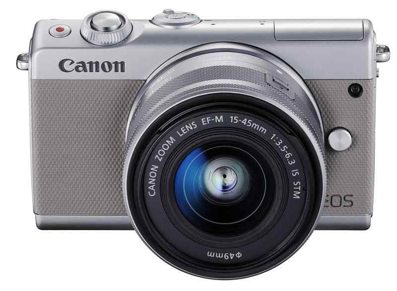 【中古】Canon 鏡鑑受け答え一眼写真機 EOS M100 EF-M15-45 IS STM 水晶体一揃いの道具(薄墨色) EOSM100GY1545ISSTMLK