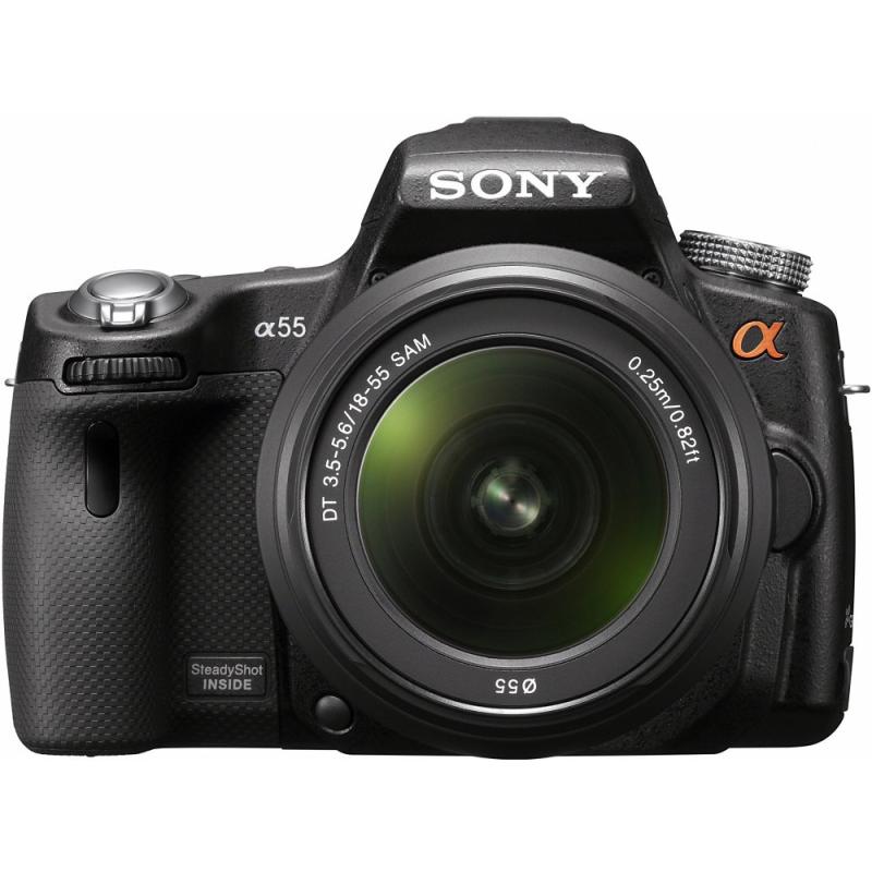 【中古】ミラーレス一眼 α55 ズームレンズキット DT 18-55mm F3.5-5.6 SAM付属 SLT-A55VL カメラ 一眼レフ ミラーレス レンズ 中古 人気 おすすめ 高画質