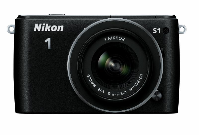【中古】Nikon ミラーレス一眼 Nikon 1 S1 ボディー ブラック N1S1BK