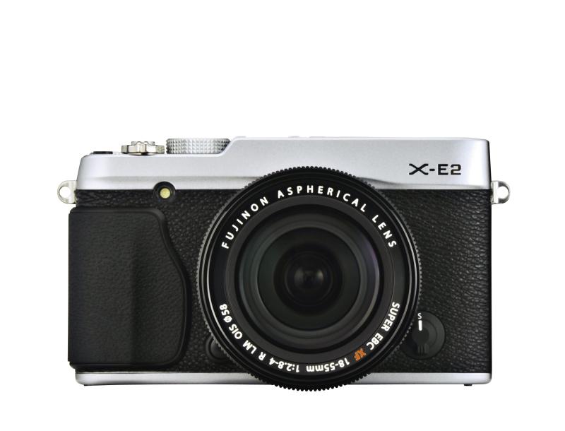 【中古】FUJIFILM 鏡鑑受け答え一眼 X-E2 望遠レンズ一揃いの道具 しろがね色 F X-E2S/1855KIT