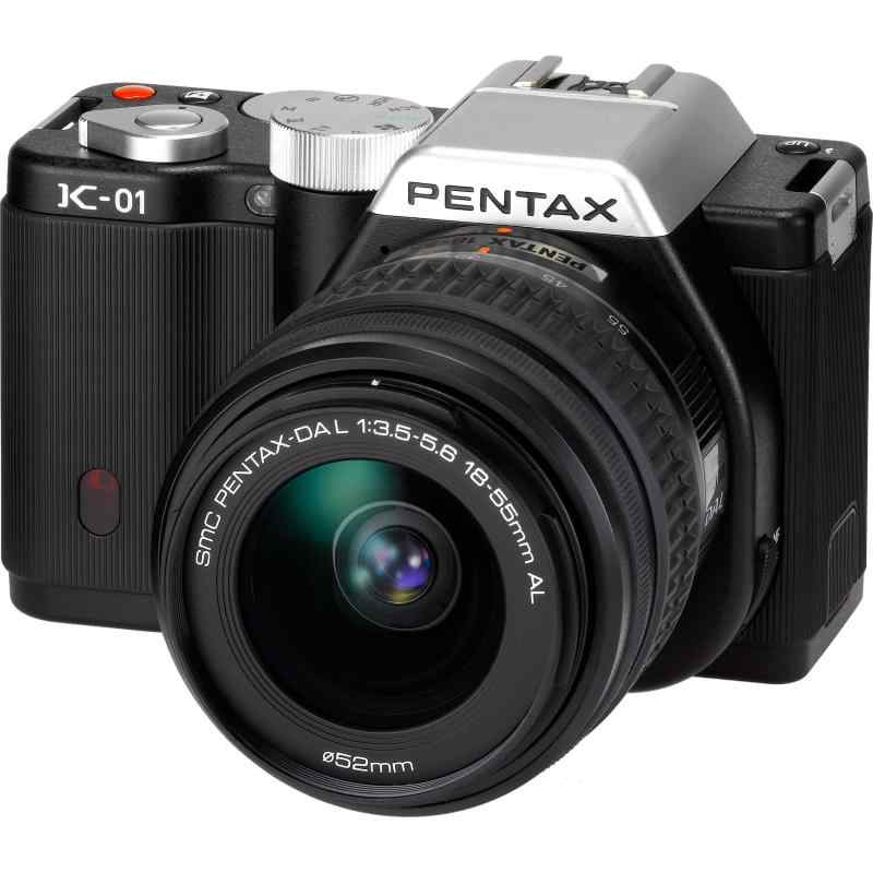 【中古】PENTAX ミラーレス一眼カメラ K-01ズームレンズキット ブラック/ブラック K-01ZK BK/BK