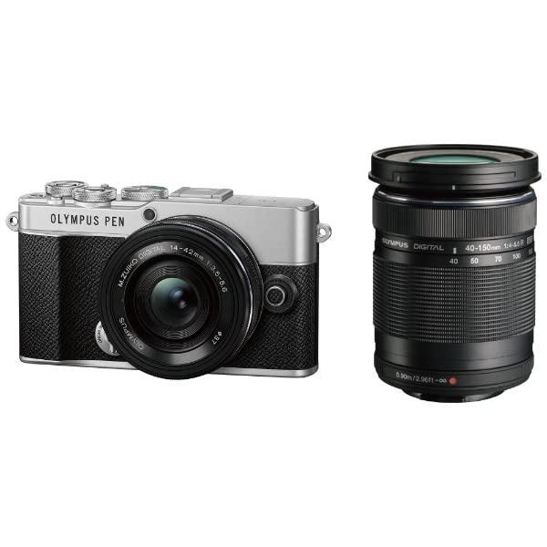 【中古】OM SYSTEM PEN E-P7 シルバー EZダブルズームキット シルバー カメラ 中古 人気 おすすめ 高画質