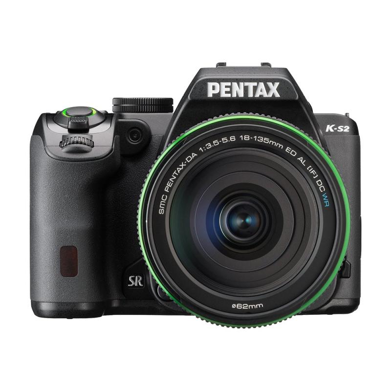 【中古】RICOH PENTAX デジタル一眼二眼レフ PENTAX K-S2 DA18-135mmWR水晶体一揃いの道具 (黒いこと) PENTAX K-S2 DA18-135mmWRKIT (BLACK) 11590