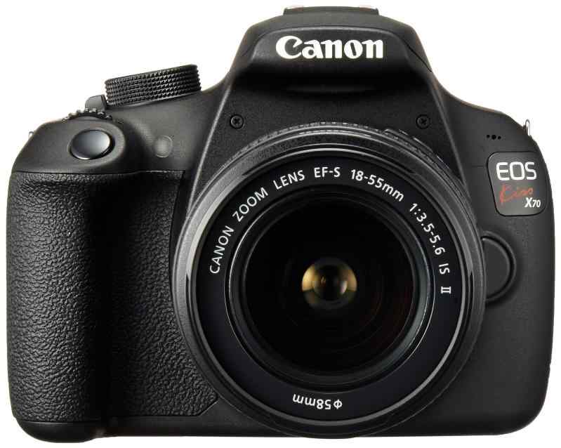 【中古】Canon デジタル一眼レフカメラ EOS Kiss X70 レンズキット EF-S18-55mm F3.5-5.6 IS II付属 ブラック KISSX70-1855IS2LK｜カメラFanks-PROShop2nd店