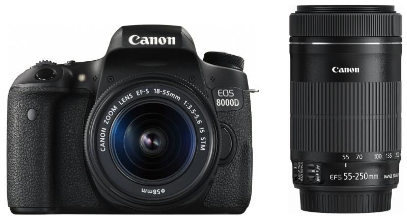 【中古】Canon デジタル一眼レフカメラ EOS 8000D ダブルズームキット EF-S18-55mm/EF-S55-250mm 付属 EOS8000D-WKIT カメラ 中古 人気 おすすめ 高画質