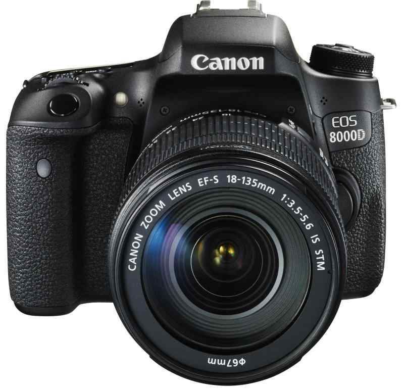 【中古】Canon デジタル一眼二眼レフ写真機 EOS 8000D 水晶体一揃いの道具 EF-S18-135粍 F3.5-5.6 IS STM 嘱する EOS8000D18135ISSTMLK