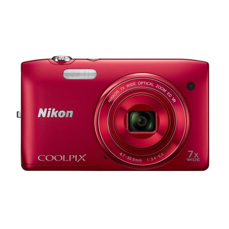 【中古】Nikon デジタルカメラ COOLPIX S3500 レッド 光学7倍ズーム 有効画素数 2005万画素 ラズベリーレッド S3500RD カメラ 中古 人気 おすすめ 高画質