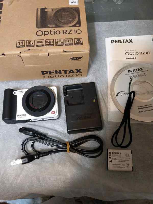 【中古】PENTAX デジタルカメラ Optio RZ10 ホワイト ピュアホワイト 1400万画素 28mm 光学10倍 1cmマクロ デジタルカメラ OptioRZ10WHOPTIORZ10WH カメラ 中古 人気 おすすめ 高画質