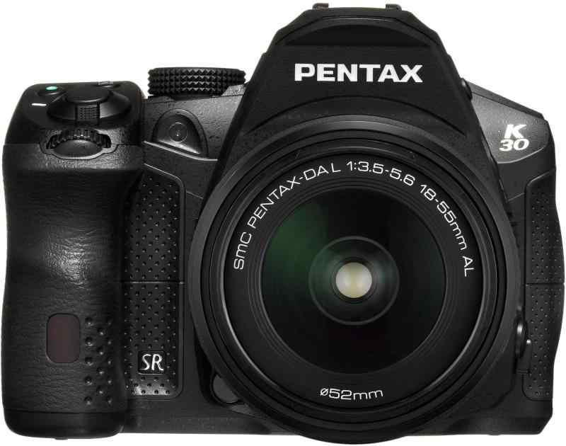 【中古】PENTAX デジタル一眼二眼レフ写真機 K-30 水晶体一揃いの道具 [DAL18-55粍] 黒いこと K-30LK18-55 BK 15626