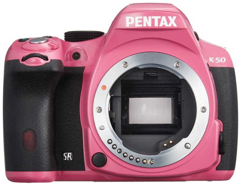 【中古】RICOH デジタル一眼二眼レフ PENTAX K-50 上半身 サクラ色 K-50 BODY PINK 10972