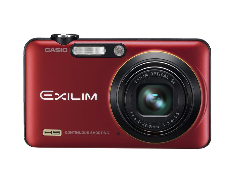 【中古】CASIO ゴルフ用デジタル写真機 HIGH SPEED EXILIM 赤いこと EX-FC160SRD