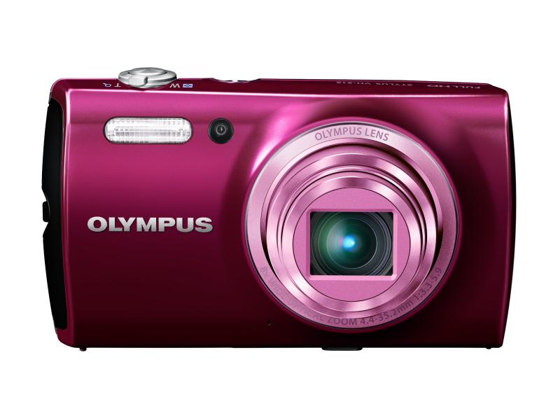 【中古】OLYMPUS デジタル写真機 STYLUS VH-515 赤いこと 1200万絵素 後ろ側素っ破抜き型CMOS 光学8倍望遠レンズ 広角25粍 VH-515 RED