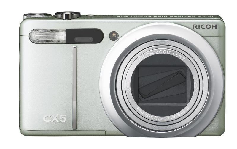 【中古】RICOH ハイブリッドAFシステム搭載 光学10.7倍ズーム CX5 シルバー グリーンシルバー CX5GS カメラ 中古 人気 おすすめ 高画質|カメラFanks-PROShop2nd店