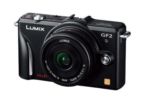 【中古】パナソニック デジタル一眼カメラ GF2 レンズキット(14mm/F2.5パンケーキレンズ付属) フルハイビジョンムービー一眼 エスプリブラック DMC-GF2 C-K|カメラFanks-PROShop2nd店