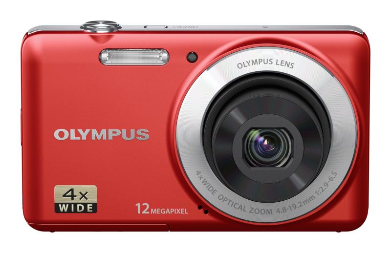 【中古】OLYMPUS デジタル写真機 VG-110 赤いこと 1200万絵素 広角27粍 光学4倍望遠レンズ VG-110 RED
