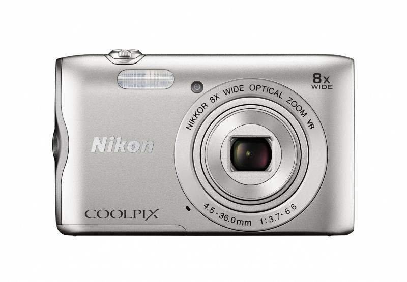 【中古】Nikon デジタル写真機 COOLPIX A300 しろがね色 光学8倍望遠レンズ 2005万絵素 しろがね色 A300SL 写真機 中古 一般受け おすすめ 高画質