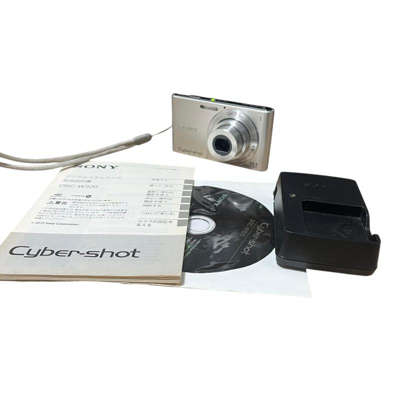 【中古】SONY デジタルカメラ Cyber-Shot(サイバーショット) W320 シルバー DSC-W320/S