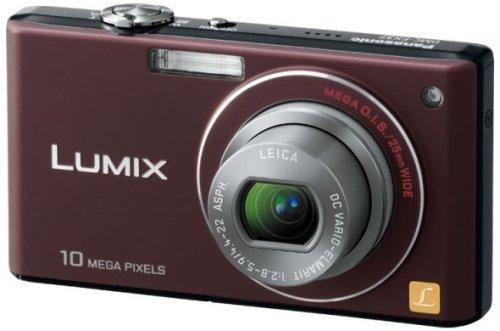 【中古】パナソニック デジタル写真機 LUMIX (ルミックス) FX37 黒茶赤銅色 DMC-FX37-T