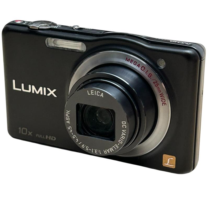 【中古】パナソニック デジタル写真機 ルミックスSZ7 光学10倍 黒いこと DMC-SZ7-K