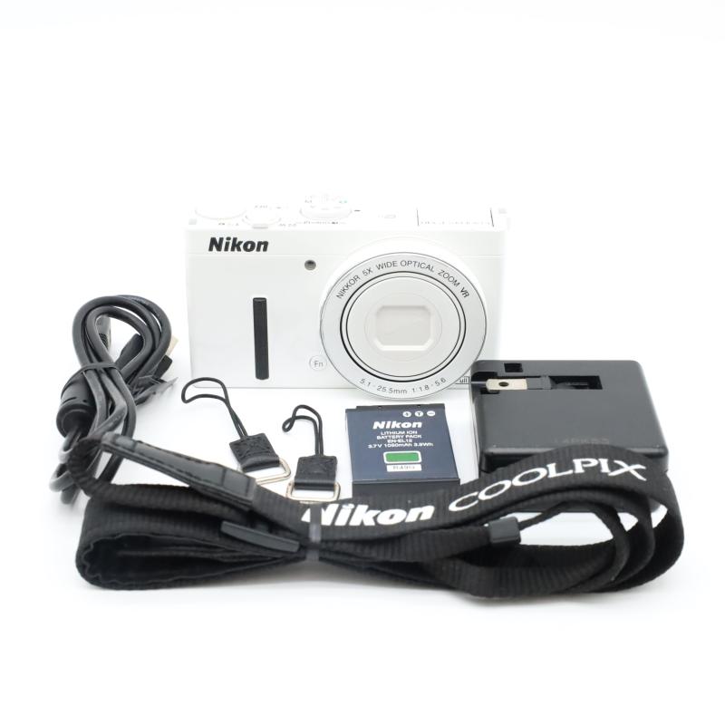 【中古】Nikon デジタルカメラ P340 開放F値1.8 1200万画素 ホワイト P340WH