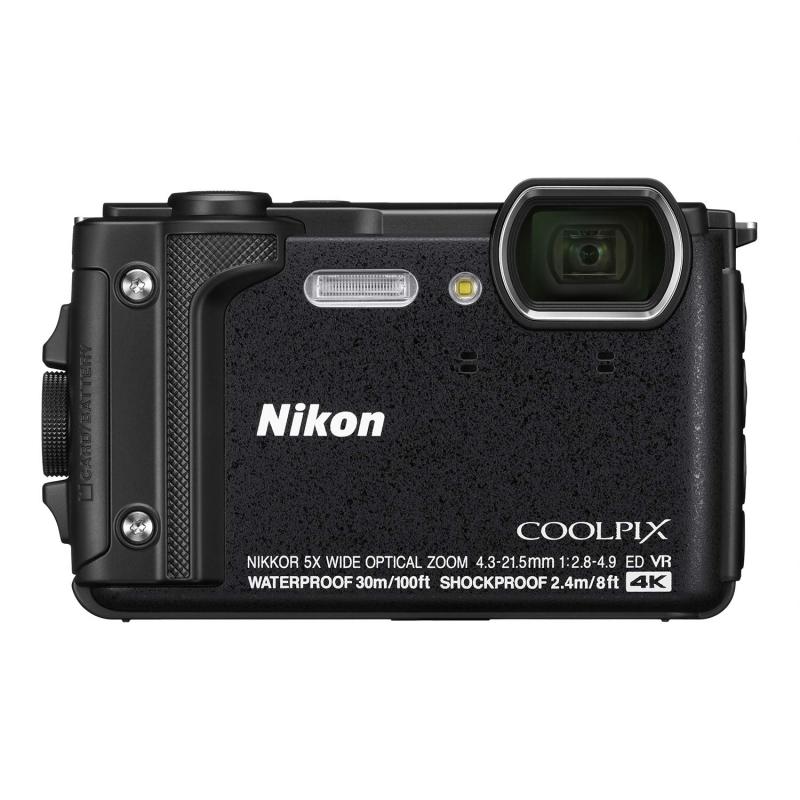 【中古】【持続済み品】 Nikon デジタル写真機 COOLPIX W300 BK クールピクス 1605万絵素 黒いこと 雨合羽 耐寒 防塵 (持続済み品)