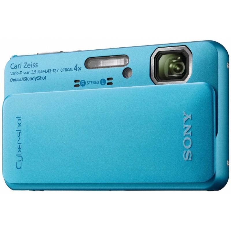 【中古】SONY デジタル写真機 Cybershot TX10 1620万絵素CMOS 光学ｘ4 青み DSC-TX10/L