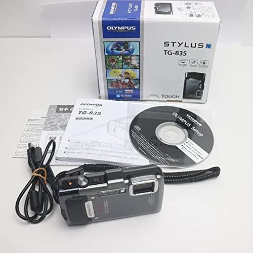 【中古】OLYMPUS デジタル写真機 STYLUS TG-835 しろがね色 Tough しろがね色 雨合羽動作10m GPS役立つこと 陰電子羅針儀 TG-835 Tough SLV 写真機 中古 一般受け おすすめ 高画質