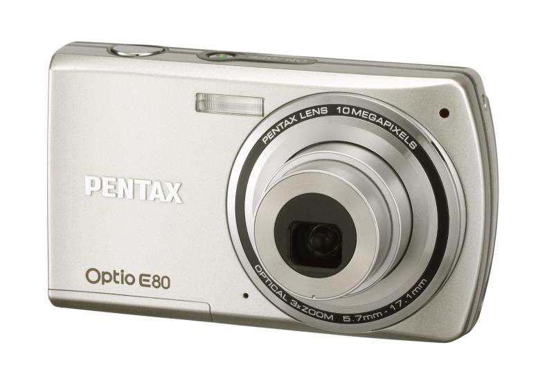 【中古】PENTAX デジタル写真機 Optio E80 1000万絵素 光学3倍望遠レンズ 単三独居室遣りかた OPTIOE80