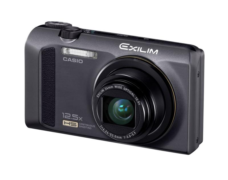 【中古】CASIO デジタル写真機 EXILIM 1210万絵素 光学望遠レンズ12.5倍 EX-ZR100BK