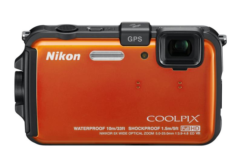 【中古】Nikon デジタル写真機 COOLPIX (クールピクス) AW100 太陽の光オレンジ色 AW100OR 写真機 中古 一般受け おすすめ 高画質