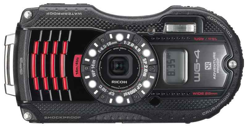 【中古】RICOH 雨合羽デジタル写真機 RICOH WG-4GPS 黒いこと 黒いこと 雨合羽14m耐ぼうぜん自失2.0m耐寒-10度 RICOH WG-4GPSBK 08543 写真機 中古 一般受け おすすめ 高画質