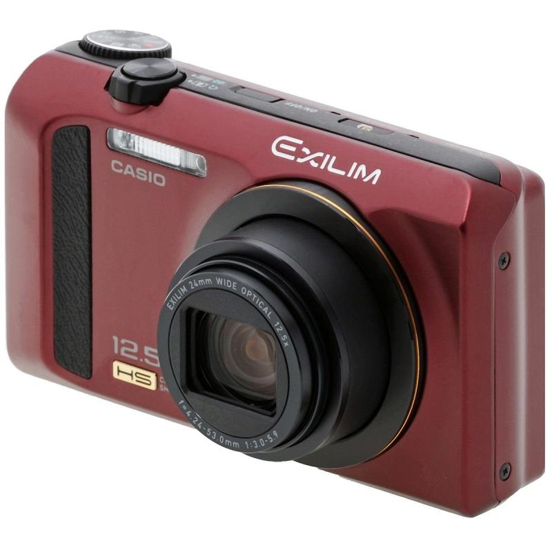 【中古】CASIO デジタル写真機 EXILIM 1610万絵素 光学望遠レンズ12.5倍 EX-ZR300RD