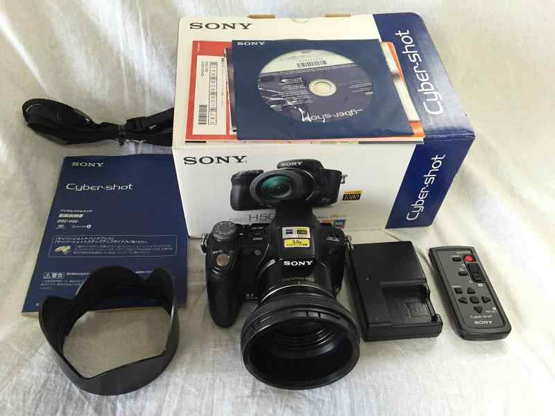 【中古】SONY デジタル写真機 Cyber-Shot(サイバーショット) H50 (910万絵素/光学x15/デジタルx30/黒いこと) DSC-H50 B