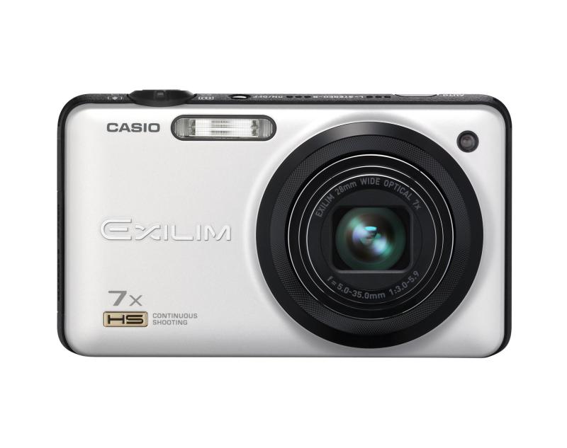 【中古】CASIO デジタルカメラ EXILIM 1610万画素 光学ズーム7倍 EX-ZR15WE