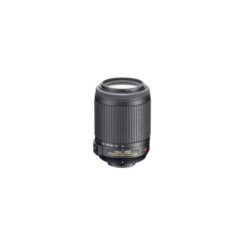 【中古】Nikon 望遠望遠レンズ AF-S DX VR Zoom Nikkor 55-200粍 f/4-5.6G IF-ED ニコンDX初期化専用