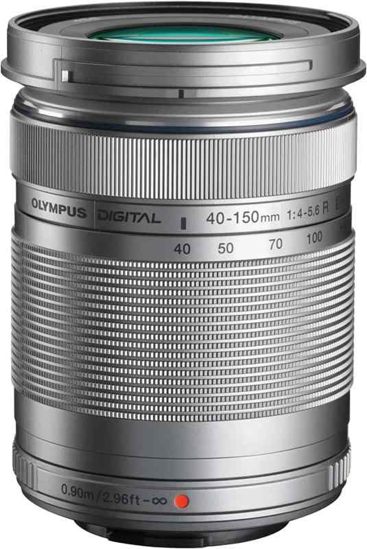 【中古】OLYMPUS 望遠ズームレンズ M.ZUIKO DIGITAL 40-150mm F4.0-5.6 R シルバー