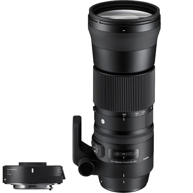 【中古】シグマ(Sigma) レンズ 150-600mm F5-6.3 DG OS HSM テレコンバーター(×1.4) セット Canon キヤノン EFマウント ズーム 超望遠 フルサイズ 一眼レフ用 Contemporary カメラ 中古 人気 おすすめ 高画質