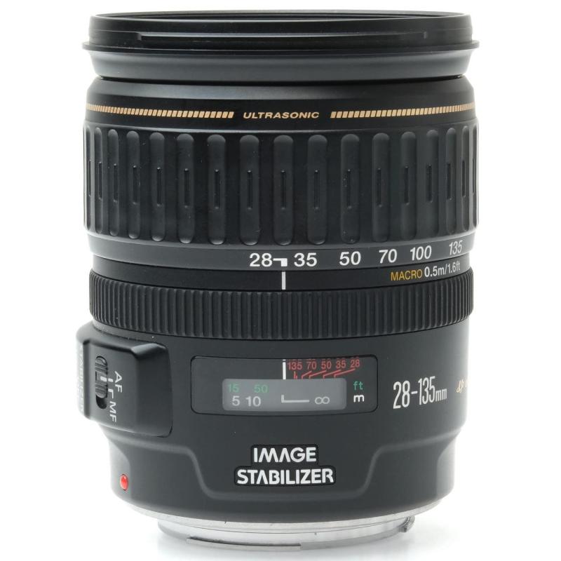 【中古】Canon 判定基準望遠レンズ EF28-135粍 F3.5-5.6 IS USM フルサイズ相応う 写真機 中古 一般受け おすすめ 高画質