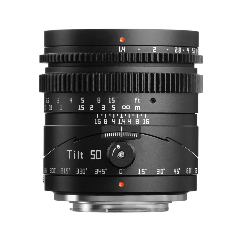 【中古】TTArtisan Tilt 50mm F1.4 Xマウント 単焦点レンズ フルサイズ MF (・メーカー2年付) 富士フイルムX ティルト チルト マニュアルフォーカスレンズ 大口径 交換レンズ ミラーレス用 ブ