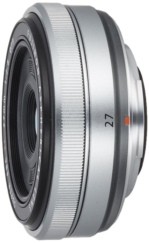 【中古】FUJIFILM XF水晶体 FUJINON XF27粍 F2.8 単興味の中心 広角 F XF27mmF2.8S しろがね色