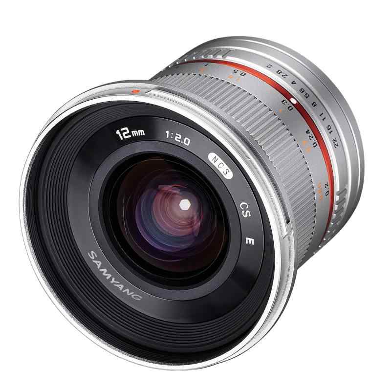 【中古】SAMYANG 単興味の中心広角水晶体 12粍 F2.0 しろがね色 しろがね色 フジフイルム X用 APS-C用 写真機 中古 一般受け おすすめ 高画質