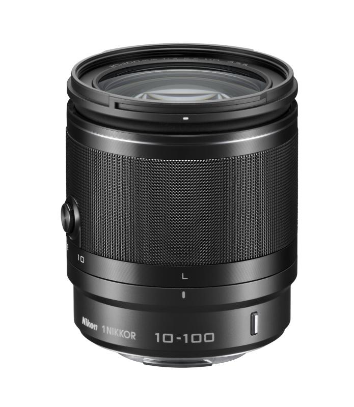 【中古】Nikon 高倍率望遠レンズ 1 NIKKOR VR 10-100粍 f/4-5.6 黒いこと ニコンCX初期化専用