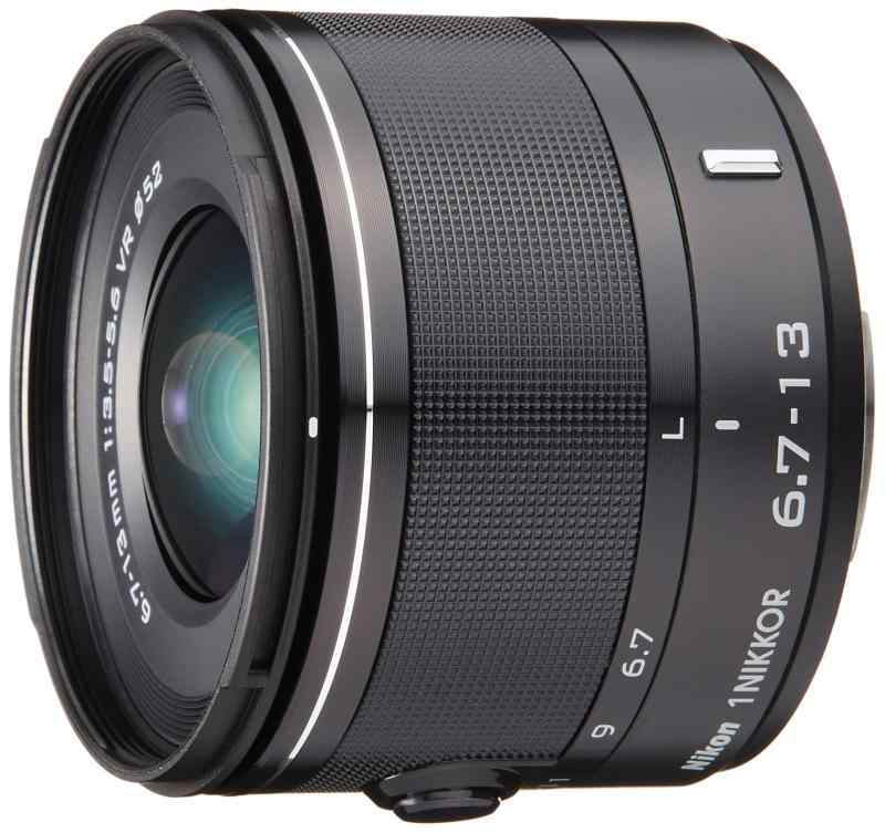 【中古】Nikon 広角望遠レンズ 1 NIKKOR VR 6.7-13粍 f/3.5-5.6 黒いこと ニコンCX初期化専用