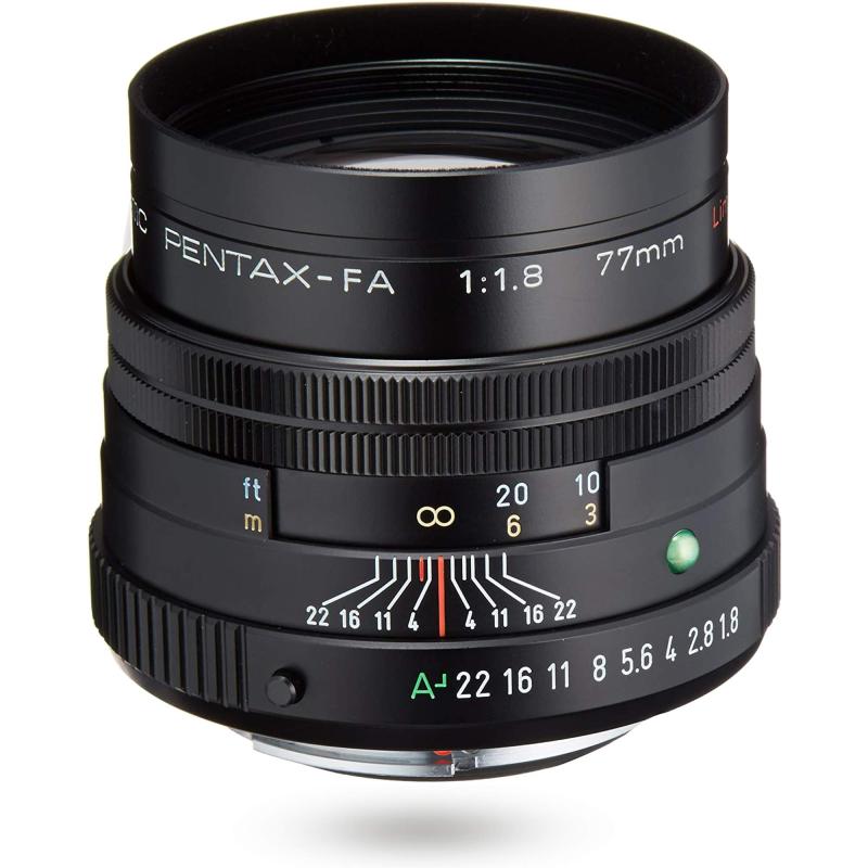 【中古】PENTAX リミテッドレンズ 望遠単興味の中心水晶体 FA77mmF1.8 Limited 黒いこと Kマウント フルサイズ・APS-C大きさ 27980