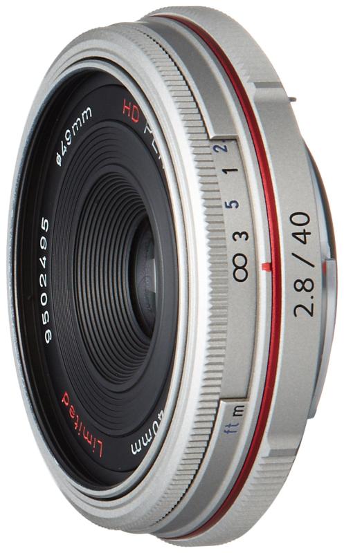 【中古】固定ディスク PENTAX-DA 40mmF2.8 Limited しろがね色 超軽さ薄型ホットケーキ水晶体, DA リミテッドレンズシリーズ, 軽銀削り出し上半身, 全長15粍 本体89g 小型軽さ心積もり, APS-C専用心積もり, 固定ディスク上塗り, ボデ