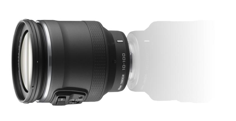 【中古】Nikon 高倍率望遠レンズ 1 NIKKOR VR 10-100粍 f/4.5-5.6 PD-ZOOM ニコンCX初期化専用