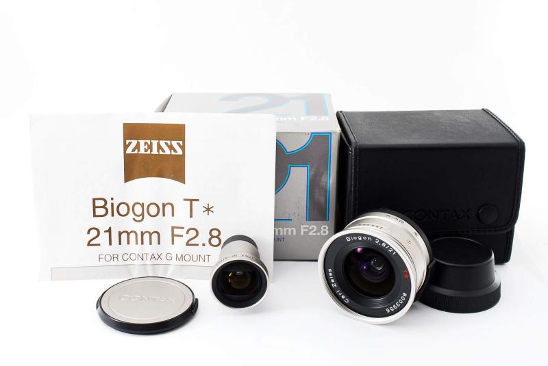 【中古】Contax コンタックス G用 Biogon 21粍 F2.8 T* ファインダ付き添い人 写真機 中古 一般受け おすすめ 高画質