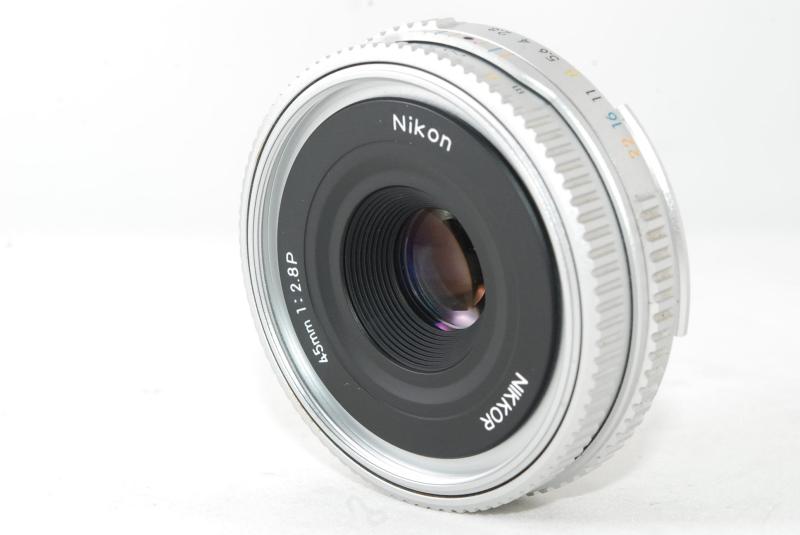 【中古】Nikon Ai 45粍 F2.8P しろがね色 ニコン